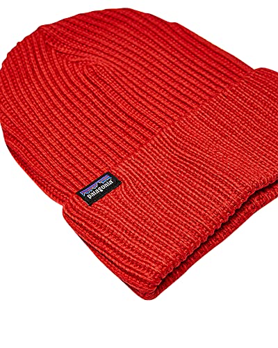 Patagonia Fishermans Rolled Beanie Gorro, Hot Ember, Talla única Unisex Adulto
