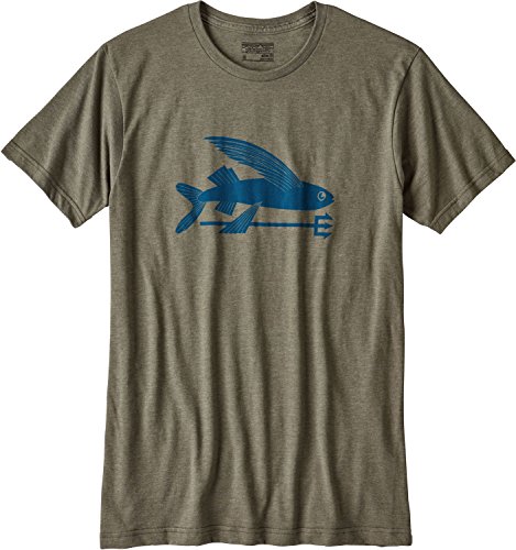 Patagonia M's Flying Fish Camiseta, Hombre, Industrial Green, M
