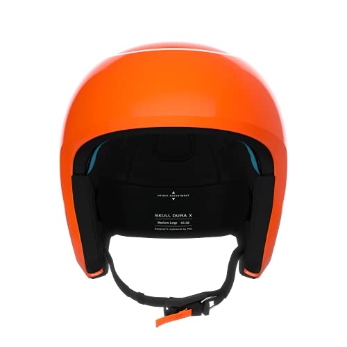 POC Skull Dura X SPIN Casco de esquí, Adultos Unisex, Fluorescent Orange, M-L (55-58cm)