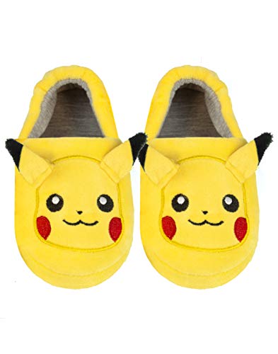 Pokemon Pikachu Zapatillas de Calzado de Carácter del Cabrito Niños y Niñas 3D 30 EU