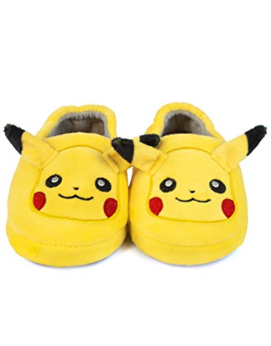 Pokemon Pikachu Zapatillas de Calzado de Carácter del Cabrito Niños y Niñas 3D 30 EU