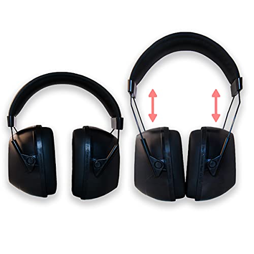 Protector auditivo profesional - casco insonorización SNR35 dB - orejera antiruido de alto rendimiento - para trabajo, obra, agricultura, industria, deportes - ajustable, cómodo y seguro