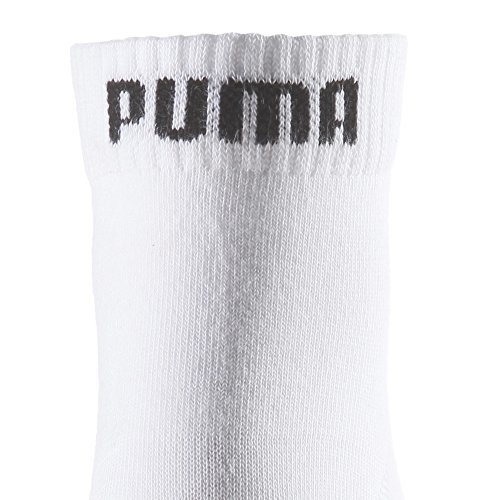 Puma Quarter Plain, Calcetín Unisex Adulto, Blanco (White), 39-42, (Pack de 3)