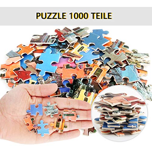 Puzzle clásico de 1000 piezas Italy Cinque Terre, puzle para adultos y niños, colorido puzle para adultos y niños a partir de 8 años, juego de habilidad para toda la familia.