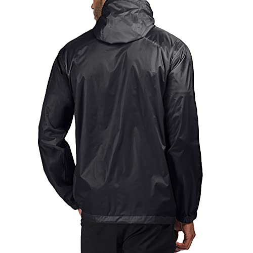 Regatta Chubasquero impermeable con capucha ligera y transpirable Jackets Waterproof Shell, Hombre, Black, XXL