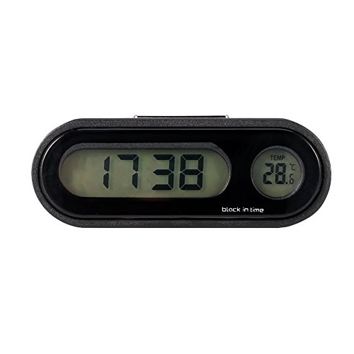 Reloj del coche, 2 en 1 multifunctional reloj digital del coche con termómetro Reloj del tablero del vehículo mini (Car Digital Clock Thermometer)