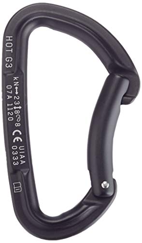 Salewa Hot G3 Bent Carabiner, Unisex-Adult, Black, Uni