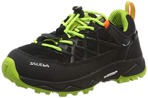 Salewa JR Wildfire Waterproof Zapatos de Senderismo, Black Out/Cactus, 31 EU