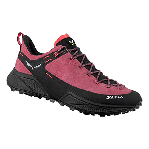 Salewa WS Dropline Leather Zapatillas de trail running, Mauvemood/Black, 38 EU