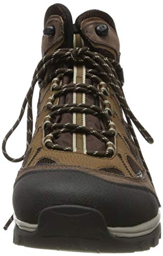 Salomon Authentic Gore-Tex (impermeable) Hombre Zapatos de trekking, Marrón (Black Coffee/Chocolate Brown/Vintage Kaki), 41 ⅓ EU