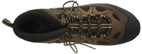 Salomon Authentic Gore-Tex (impermeable) Hombre Zapatos de trekking, Marrón (Black Coffee/Chocolate Brown/Vintage Kaki), 41 ⅓ EU