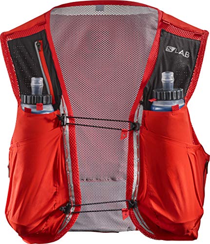 SALOMON Bag S/Lab Sense Ultra 8 Set - Bolsa de hidratación, Unisex Adulto, Rojo(Racing Red)
