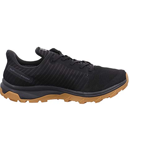 Salomon Outbound Prism Gore-Tex (impermeable) Hombre Zapatos de trekking, Negro (Black/Black/Gum1a), 40 EU
