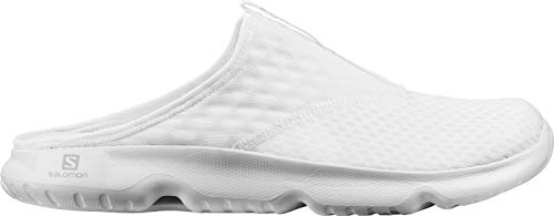 Salomon Reelax Slide 5.0 Hombre Zapatos de recuperación, Blanco (White/White/White), 49 ⅓ EU