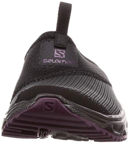 Salomon RX Slide 4.0 W, Calzado de recuperación Mujer, Negro (Black/Black/Potent Purple), 37 1/3 EU
