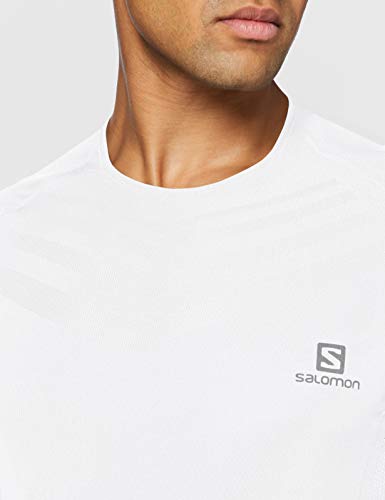 SALOMON Sense Pro tee Camiseta, Hombre, White, XL