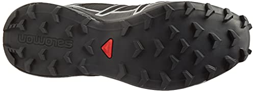 Salomon Speedcross 4 Gore-Tex (impermeable) Hombre Zapatos de trail running, Negro (Black/Black/Silver Metallic X), 43 ⅓ EU