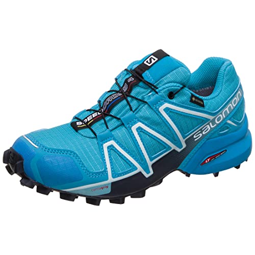 Salomon Speedcross 4 Gore-Tex, Zapatos de Trail Running Mujer, Bluebird/Icy Morn/Ebony, 38 EU