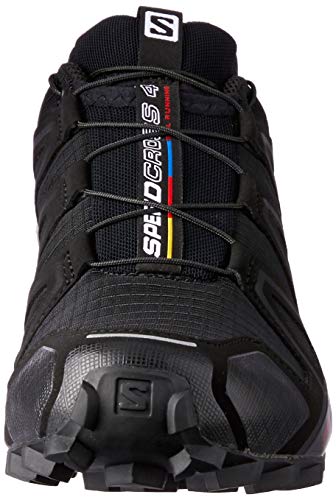Salomon Speedcross 4, Zapatos de Trail Running Mujer, Black/Black/Black Metallic, 37 1/3 EU