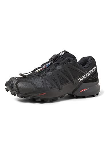 Salomon Speedcross 4, Zapatos de Trail Running Mujer, Black/Black/Black Metallic, 37 1/3 EU