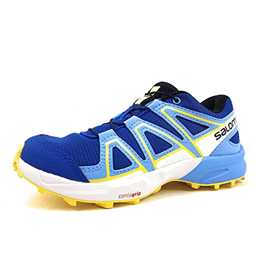 Salomon Speedcross unisex-niños Zapatos de trail running, Azul (Turkish Sea/Little Boy Blue/Lemon Zest), 39 EU