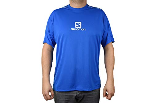 Salomon Stroll Logo Ss M Camiseta de Manga Corta, Hombre, Azul (Prince Blue), L