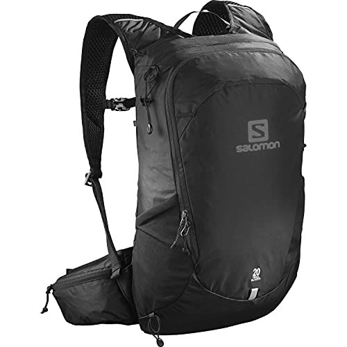 Salomon Trailblazer 20 Mochila para Trekking Unisex, Perfecta para Correr, Senderismo y Ciclismo, Negro, Capacidad Máxima de 20 Litros