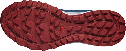 Salomon Trailster 2 Gore-Tex (impermeable) Hombre Zapatos de trail running, Azul (Copen Blue/Pearl Grey/Chili Pepper), 42 EU