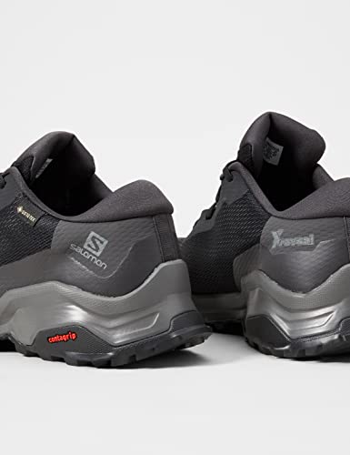 Salomon X Reveal Gore-Tex (impermeable) Hombre Zapatos de trekking, Negro (Black/Phantom/Magnet), 42 EU