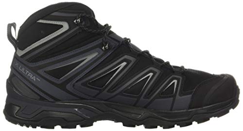 Salomon X Ultra 3 Mid Gore-Tex (impermeable) Hombre Zapatos de trekking, Negro (Black/India Ink/Monument), 42 EU