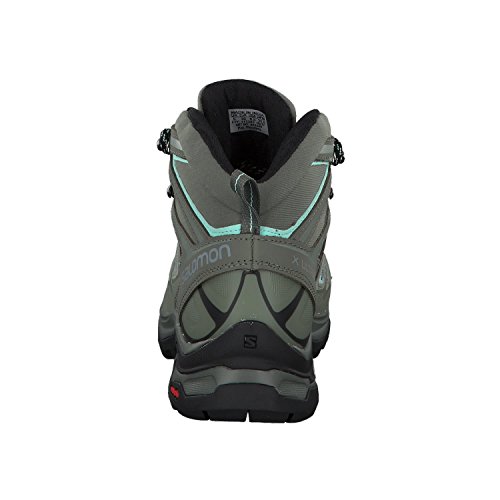 Salomon X Ultra 3 Mid Gore-Tex (impermeable) Mujer Zapatos de trekking, Gris (Shadow/Castor Gray/Beach Glass), 36 EU