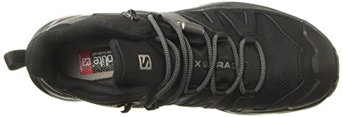 SALOMON X Ultra 4 Mid GTX, Zapatillas de Senderismo Hombre, Black/Magnet/Pearl Blue, 44 EU