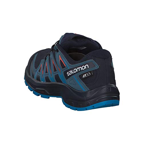 Salomon XA Pro 3D Climasalomon Waterproof Junior, Zapatos de Trail Running, Navy Blazer/Mallard Blue/Hawaiian Surf, 33 EU