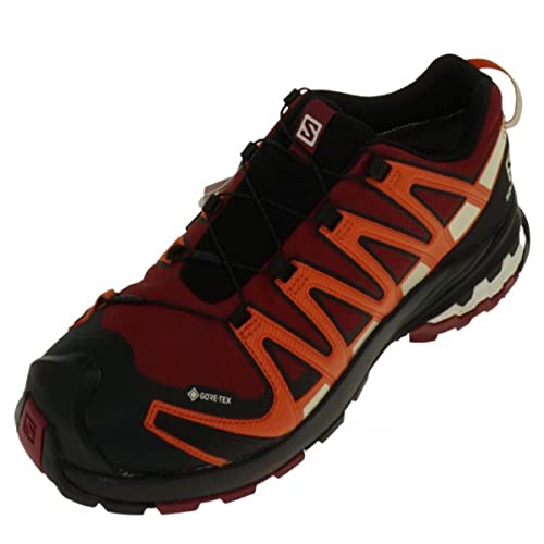 Salomon XA Pro 3D V8 Gore-Tex (impermeable) Hombre Zapatos de trail running, Rojo (Biking Red/Red Orange/Black), 44 EU
