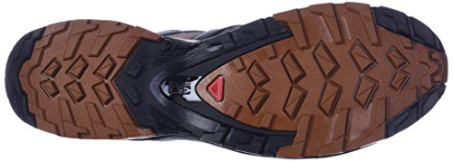 Salomon XA Pro 3D V8 Gore-Tex (impermeable) Wide Hombre Zapatos de trail running, Negro (Ebony/Caramel Cafe/Black), 40 EU