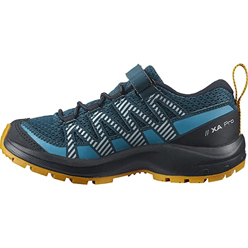 Salomon XA Pro V8 unisex-niños Zapatos de trail running, Azul (Legion Blue/Night Sky/Autumn Blaze), 27 EU
