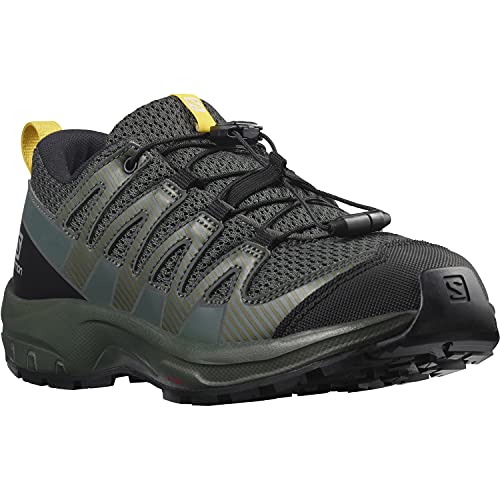Salomon XA Pro V8 unisex-niños Zapatos de trail running, Negro (Black/Urban Chic/Sulphur), 32 EU