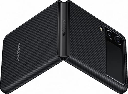SAMSUNG XF711SBE Aramid Standing Cover for Galaxy Flip 3, Black (Naujas)