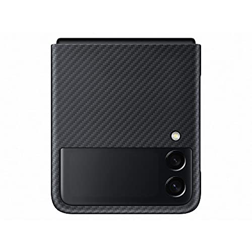 SAMSUNG XF711SBE Aramid Standing Cover for Galaxy Flip 3, Black (Naujas)
