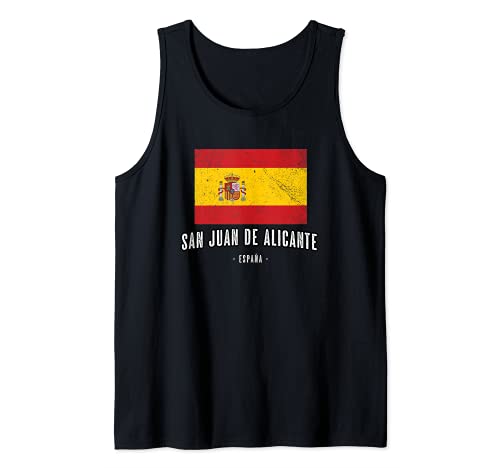 San Juan de Alicante España | Souvenir - Ciudad - Bandera - Camiseta sin Mangas