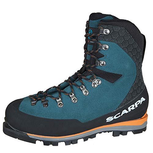 Scarpa Mont Blanc GTX, Botas de montaña Hombre, Lake Blue Gore-Tex AGM Essential AC, 40.5 EU