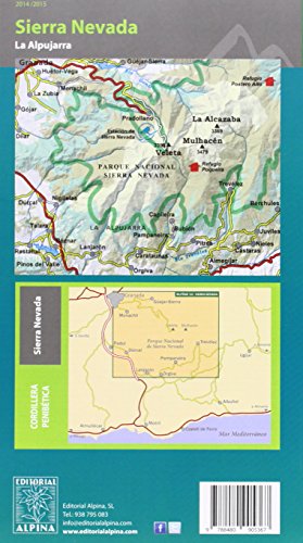 Sierra Nevada. La Alpujarra. Escala 1:40.000. Mapa excursionista. Alpina Editorial. (Castellano-English) (Mapa Y Guia Excursionista)