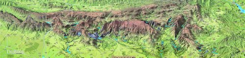 Sierra y cañones de Guara - Mapa panoramico