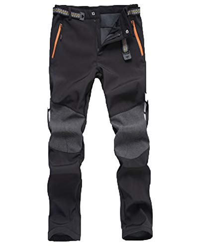 Ski Decathlon Trekking Baratos Hombre Decathlon Montaña Pantalones De Jogging A Prueba De Viento E Impermeable Negro XL
