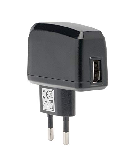 Slabo Adaptador AC Cargador Red Plano USB para ACEPAD A121 | A140 | A96 | Telekom Puls Cargador Viaje Ultra Slim - Negro