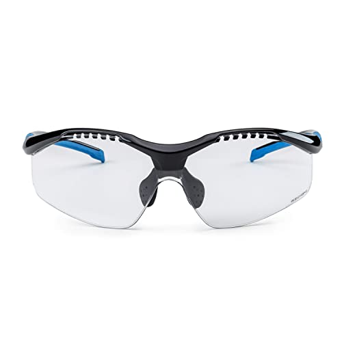 SOLID. gafas proteccion trabajo con ajuste perfecto y protección lateral integrada | gafas de seguridad con lentes transparentes, resistentes a los arañazos, antivaho y con protección UV