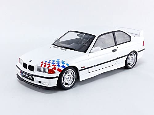 Solido 421186800 BMW M3 Lightweight, E36 Coupé, 1995, Coche a Escala 1:18, Color Blanco