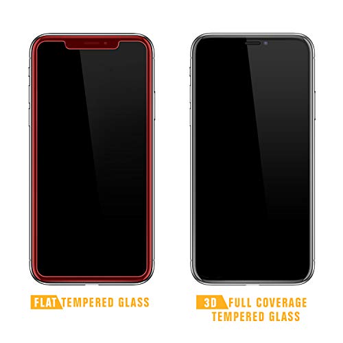 SPARIN [2-Pack] Protector Pantalla iPhone 11 Pro/XS/X, Cristal Templado iPhone 11 Pro/XS/X, [Cristal + Resina] Vidrio Templado con [3D Borde Redondo] [9H Dureza] [Alta Definicion]
