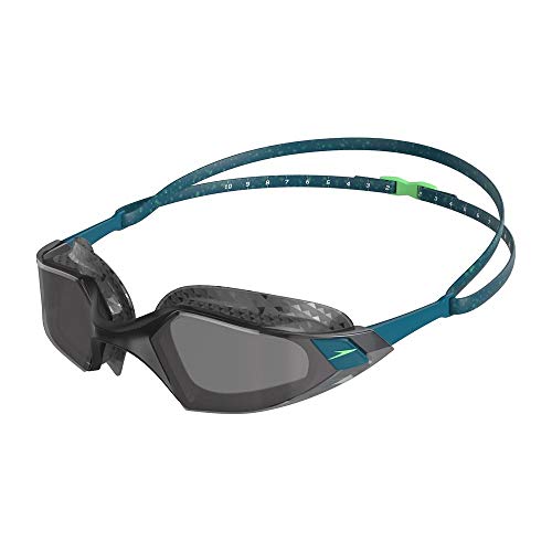 Speedo Aquapulse Pro Gafas de natación, Adult Unisex, Nordic Teal/Negra/Light Smoke, Talla única