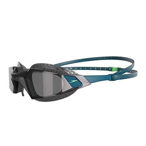 Speedo Aquapulse Pro Gafas de natación, Adult Unisex, Nordic Teal/Negra/Light Smoke, Talla única